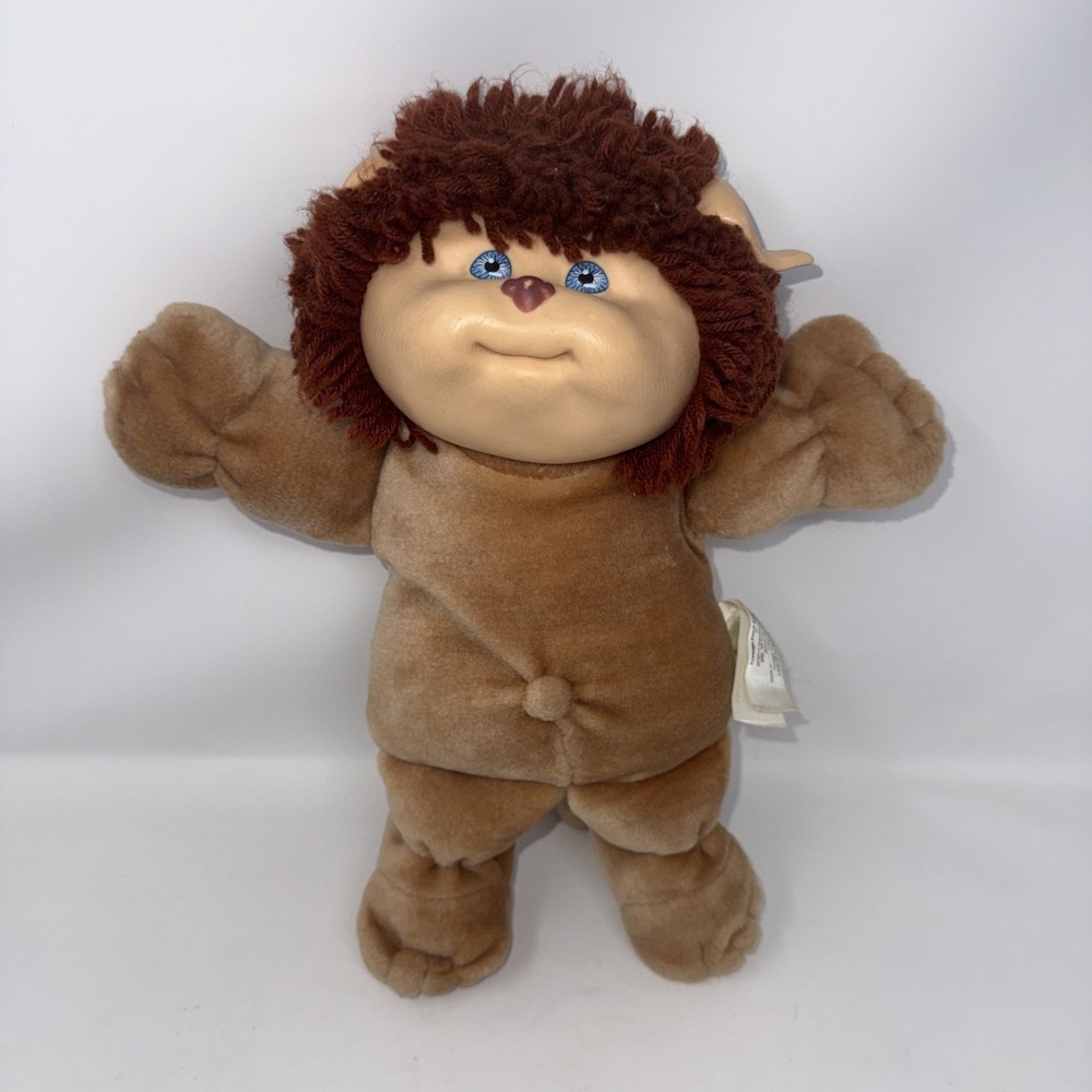 Vintage Cabbage Patch Kids Koosas Cat Xavier Roberts 1983 Fuzzy Plush Doll Toy
